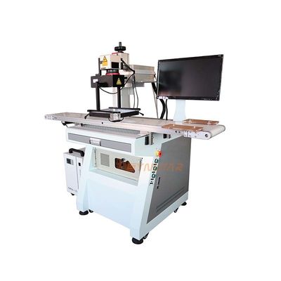 220V 20W automatische Lasermarkierungsmaschine Faser / UV / CO2-Laser