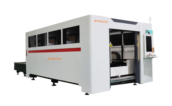 50Hz Industrielle Faserlaserschneidemaschine 1KW / 3KW mit hoher Präzision
