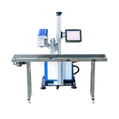 Leistungsstarke 100W automatische Lasermarkierungsmaschine Faser / CO2 / UV-Fliegender Laser