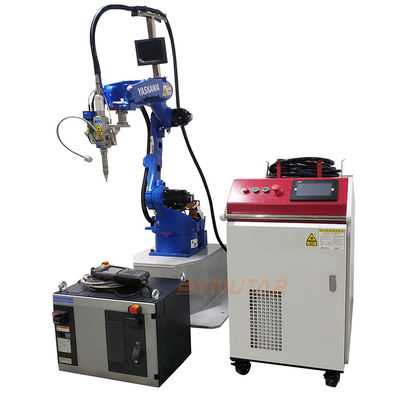 Automatisierte Energiespeicherbatterie / Lithium-Batteriekabine Sechs Achsen-Roboterarm Laserschweißmaschine