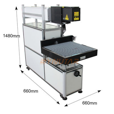 AC220V 50Hz 10A CO2-Lasermarkierungsmaschine für Temperaturen von 0-45C Arbeitsumgebung