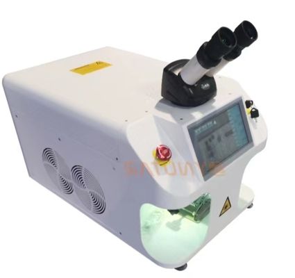 Präzisionsschmuck Laserschweißmaschine mit 0,2-2mm Laser Spot Durchmesser 0,01mm Positionierungsgenauigkeit