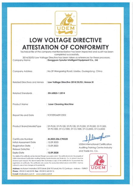 China Dongguan Synutar Intelligent Equipment Co., Ltd. zertifizierungen
